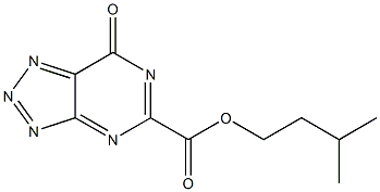 7-Oxo-7H-1,2,3-triazolo[4,5-d]pyrimidine-5-carboxylic acid (3-methylbutyl) ester Structure