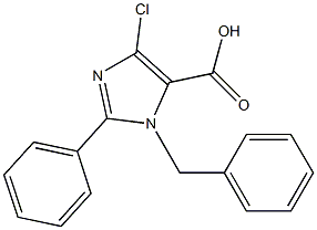 2-Phenyl-1-benzyl-4-chloro-1H-imidazole-5-carboxylic acid,,结构式