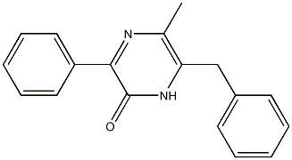 3-Phenyl-5-methyl-6-benzylpyrazin-2(1H)-one Structure