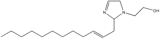 1-(2-ヒドロキシエチル)-2-(2-ドデセニル)-3-イミダゾリン 化学構造式