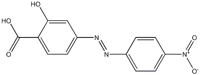 4-(4-Nitrophenylazo)-2-hydroxybenzoic acid 结构式