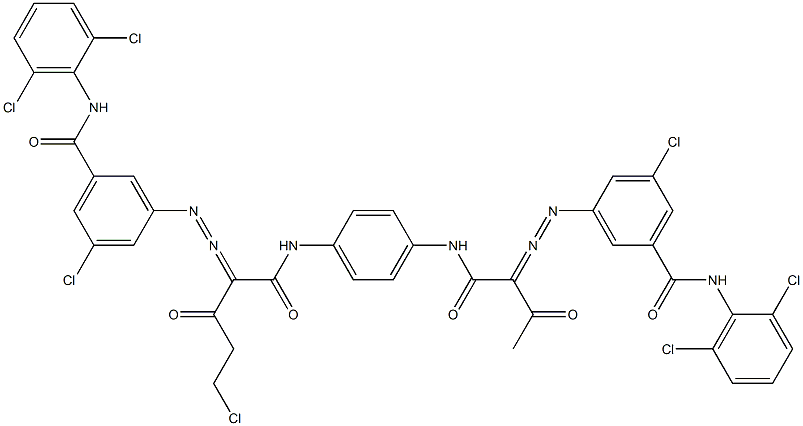 3,3'-[2-(Chloromethyl)-1,4-phenylenebis[iminocarbonyl(acetylmethylene)azo]]bis[N-(2,6-dichlorophenyl)-5-chlorobenzamide]|