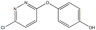 4-(6-クロロ-3-ピリダジニルオキシ)フェノール 化学構造式