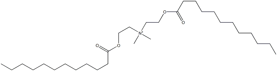 Bis[2-(dodecanoyloxy)ethyl]dimethylammonium,,结构式