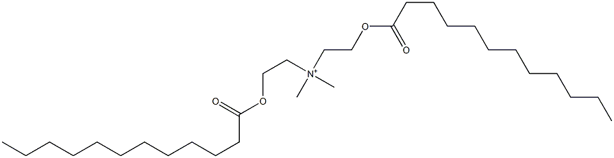 Bis[2-(dodecanoyloxy)ethyl]dimethylammonium Structure