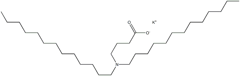 4-(Ditridecylamino)butyric acid potassium salt 结构式