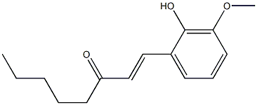 1-(2-Hydroxy-3-methoxyphenyl)-1-octen-3-one 结构式