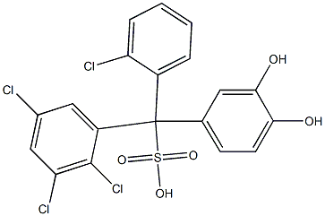 (2-Chlorophenyl)(2,3,5-trichlorophenyl)(3,4-dihydroxyphenyl)methanesulfonic acid