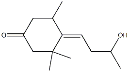 3,5,5-Trimethyl-4-(3-hydroxybutylidene)-1-cyclohexanone Structure