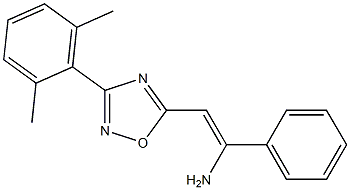 5-[(Z)-2-Amino-2-(phenyl)ethenyl]-3-(2,6-dimethylphenyl)-1,2,4-oxadiazole Structure