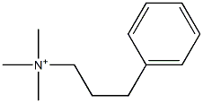 3-Phenylpropyltrimethylaminium Struktur