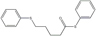 5-(Phenylthio)pentanethioic acid S-phenyl ester Struktur