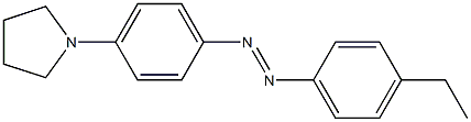 4-(1-Pyrrolidinyl)-4'-ethylazobenzene,,结构式