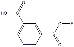 3-(Fluorosulfino)benzenesulfinic acid Struktur