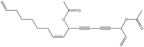 (Z)-1,9,16-Heptadecatriene-4,6-diyne-3,8-diol diacetate Structure