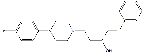 1-(Phenoxy)-4-[4-[4-bromophenyl]-1-piperazinyl]-2-butanol 结构式