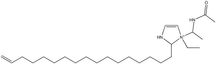 1-[1-(Acetylamino)ethyl]-1-ethyl-2-(16-heptadecenyl)-4-imidazoline-1-ium Structure