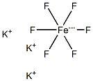 Potassium hexafluoroferrate(3+) 结构式