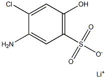 3-Amino-4-chloro-6-hydroxybenzenesulfonic acid lithium salt 结构式