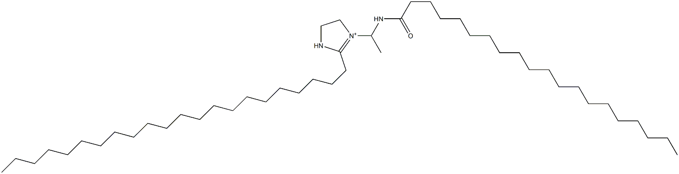 2-ドコシル-1-[1-(イコサノイルアミノ)エチル]-1-イミダゾリン-1-イウム 化学構造式