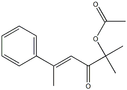 (E)-5-Methyl-5-acetoxy-2-phenyl-2-hexen-4-one