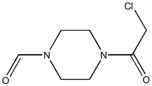 4-(クロロアセチル)ピペラジン-1-カルボアルデヒド 化学構造式