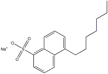 5-Heptyl-1-naphthalenesulfonic acid sodium salt 结构式