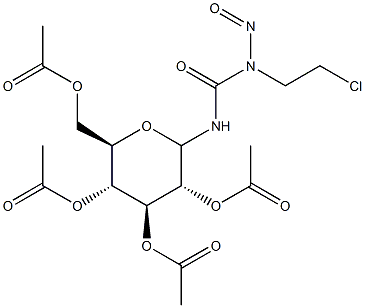  1-(2-Chloroethyl)-1-nitroso-3-(2-O,3-O,4-O,6-O-tetraacetyl-D-glucopyranosyl)urea