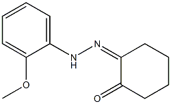 2-[2-(2-Methoxy-phenyl)hydrazono]cyclohexanone Struktur