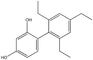  4-(2,4,6-Triethylphenyl)benzene-1,3-diol