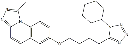 1-Methyl-7-[4-(1-cyclohexyl-1H-tetrazol-5-yl)butoxy][1,2,4]triazolo[4,3-a]quinoline