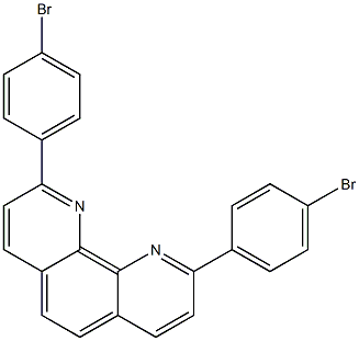 2,9-Bis(4-bromophenyl)-1,10-phenanthroline,,结构式