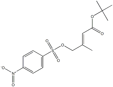 4-[[(p-Nitrophenyl)sulfonyl]oxy]-3-methyl-2-butenoic acid tert-butyl ester Structure