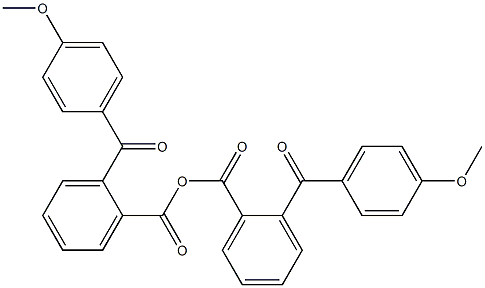 4-メトキシベンゾイル(ベンゾイル)オキシド 化学構造式