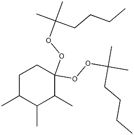 2,3,4-Trimethyl-1,1-bis(1,1-dimethylpentylperoxy)cyclohexane Structure