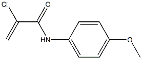 2-クロロ-N-(4-メトキシフェニル)アクリルアミド 化学構造式