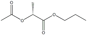 [R,(+)]-2-(Acetyloxy)propionic acid propyl ester Struktur