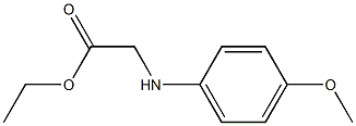 2-(4-Methoxyanilino)acetic acid ethyl ester Struktur
