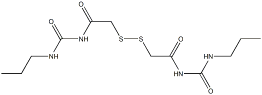1,1'-(Dithiobismethylenebiscarbonyl)bis[3-propylurea],,结构式