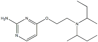 4-[2-(Di-sec-butylamino)ethoxy]-2-pyrimidinamine Structure