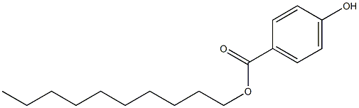 4-ヒドロキシ安息香酸デシル 化学構造式