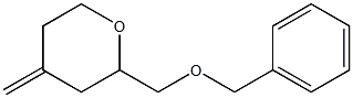 2-(Benzyloxymethyl)-4-methylenetetrahydro-4H-pyran Struktur