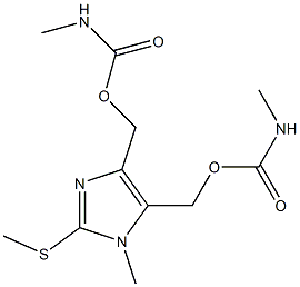  1-Methyl-2-methylthio-1H-imidazole-4,5-bismethanol bis(methylaminoformate)