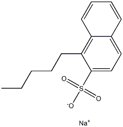 1-Pentyl-2-naphthalenesulfonic acid sodium salt 结构式
