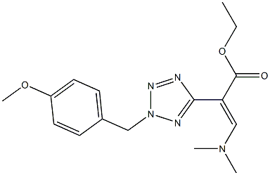 (E)-3-(Dimethylamino)-2-[2-(4-methoxybenzyl)-2H-tetrazol-5-yl]acrylic acid ethyl ester