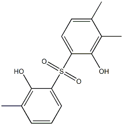 2,2'-Dihydroxy-3,3',4-trimethyl[sulfonylbisbenzene] Struktur