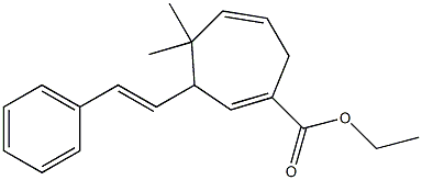 3-(2-Phenylethenyl)-4,4-dimethyl-1,5-cycloheptadiene-1-carboxylic acid ethyl ester