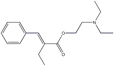 2-Benzylidenebutanoic acid 2-diethylaminoethyl ester,,结构式