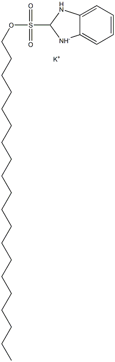 2,3-Dihydro-2-icosyl-1H-benzimidazole-2-sulfonic acid potassium salt 结构式