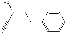 (1R)-1-Hydroxy-3-phenyl-1-propanecarbonitrile 结构式